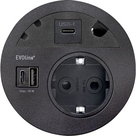 circle80_schwarz_vde_usb-ac-18w_usb-c_von-oben